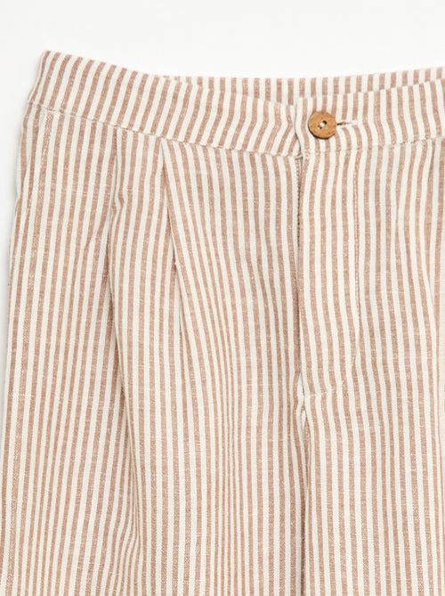 Pantaloni ampi in misto lino - Kiabi