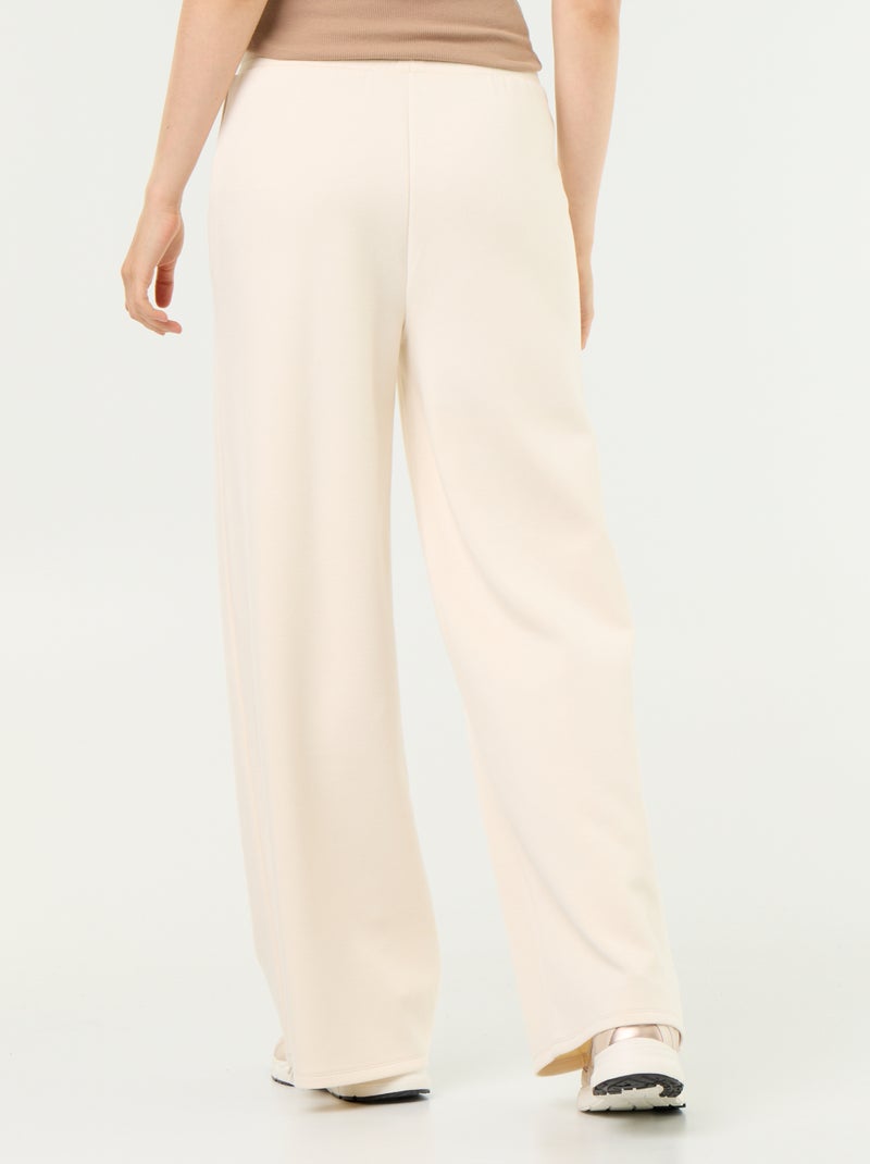 Pantaloni ampi in pile Beige - Kiabi