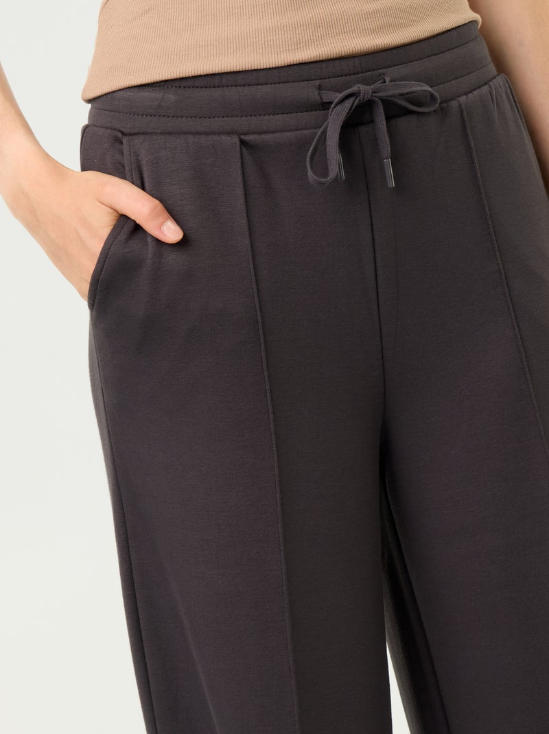 Pantaloni ampi in pile Grigio scuro/ Antracite - Kiabi