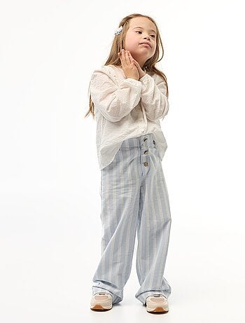Pantaloni ampi in piqué - collezione facile da indossare
