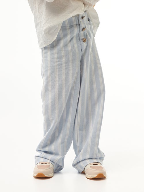 Pantaloni ampi in piqué - collezione facile da indossare - Kiabi Pantaloni ampi in piqué - collezione facile da indossare - Kiabi