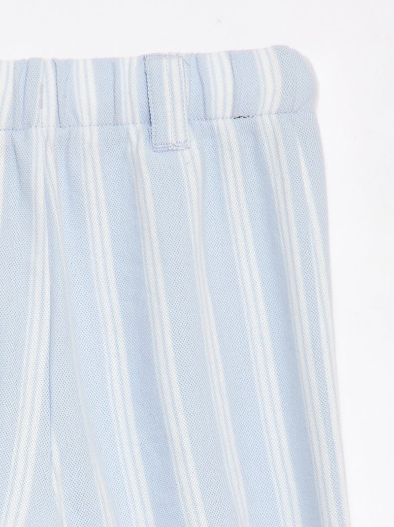 Pantaloni ampi in piqué - collezione facile da indossare Blu - Kiabi