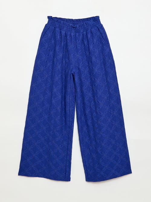 Pantaloni ampi in pizzo sangallo - Kiabi