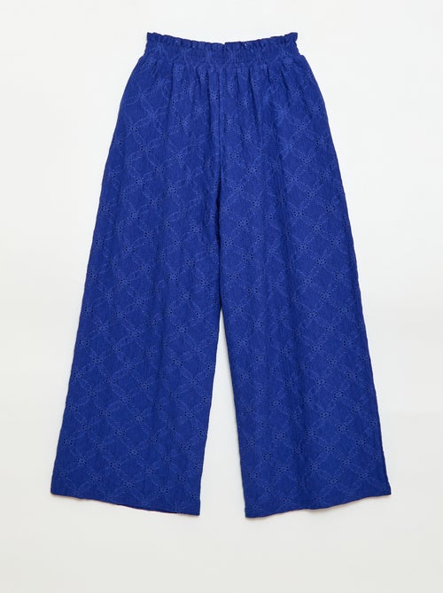 Pantaloni ampi in pizzo sangallo - Kiabi