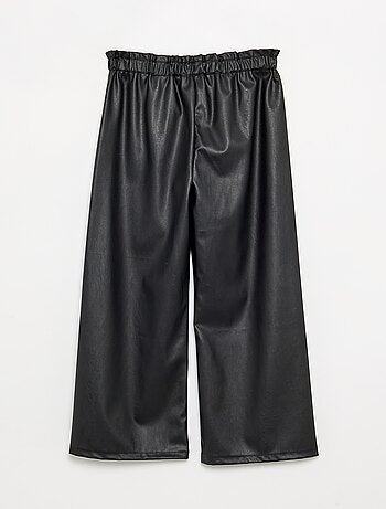 Pantaloni ampi in similpelle