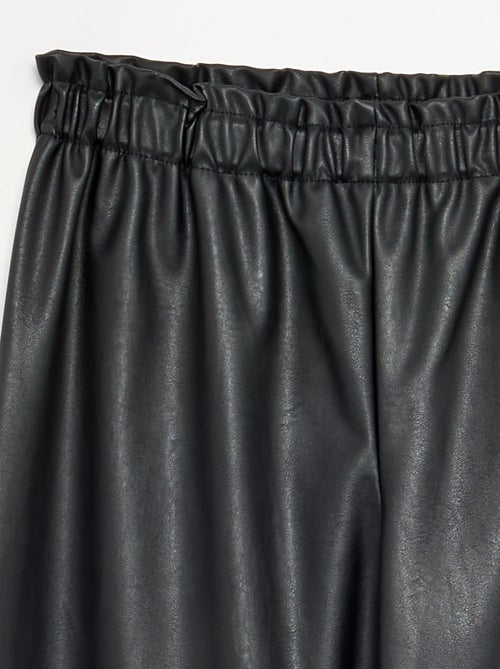Pantaloni ampi in similpelle - Kiabi