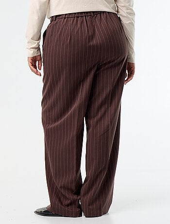 Pantaloni ampi in tessuto fluido