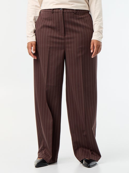 Pantaloni ampi in tessuto fluido - Kiabi