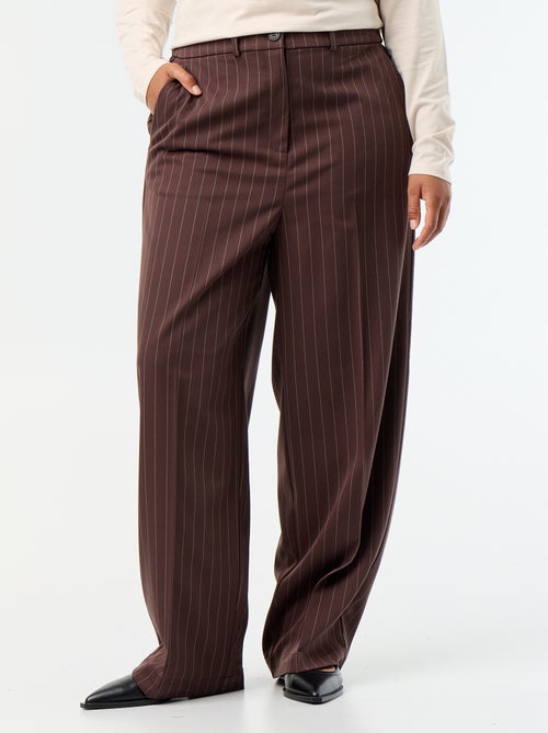 Pantaloni ampi in tessuto fluido - Kiabi