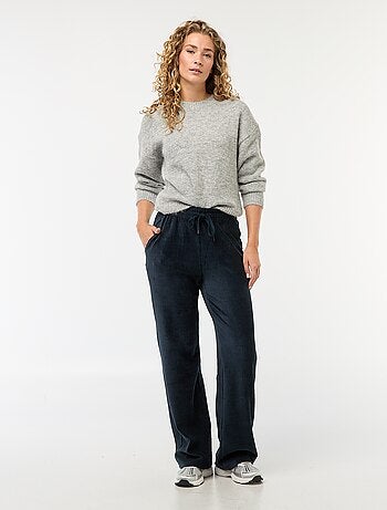 Pantaloni ampi in velluto a coste