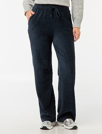 Pantaloni ampi in velluto a coste