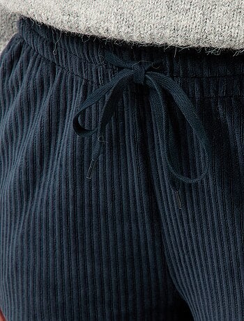 Pantaloni ampi in velluto a coste
