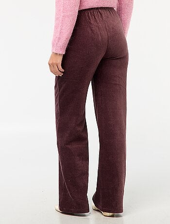 Pantaloni ampi in velluto a coste