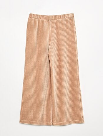 Pantaloni ampi in velluto a costine