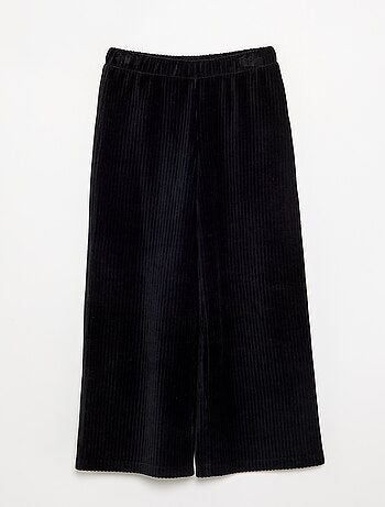 Pantaloni ampi in velluto a costine
