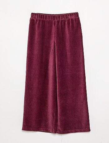 Pantaloni ampi in velluto a costine