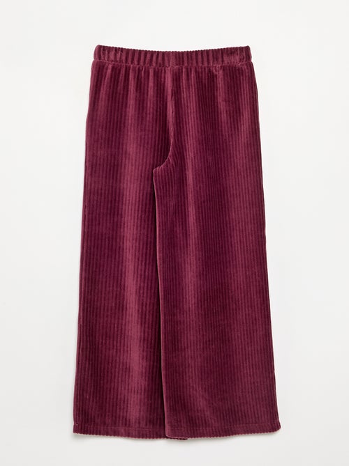 Pantaloni ampi in velluto a costine - Kiabi