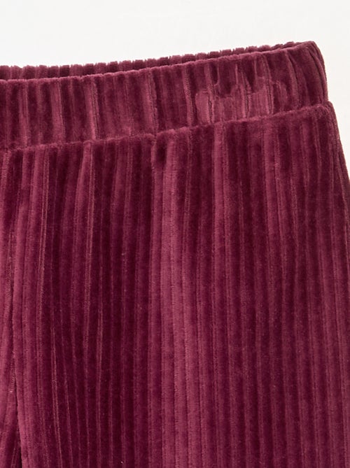 Pantaloni ampi in velluto a costine - Kiabi