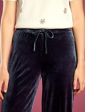 Pantaloni ampi in velluto