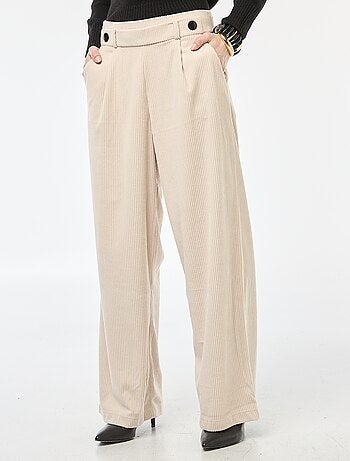Pantaloni ampi in velluto tinta unita 'JDY'
