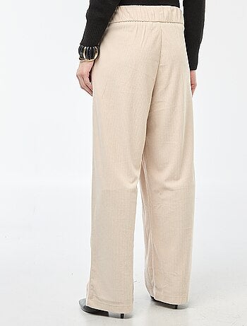 Pantaloni ampi in velluto tinta unita 'JDY'