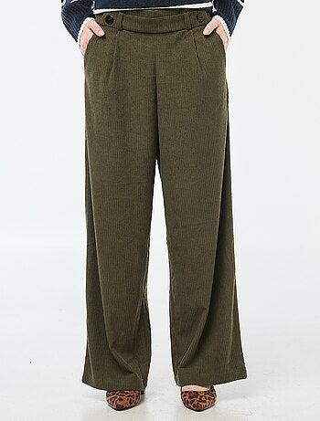 Pantaloni ampi in velluto tinta unita 'JDY'