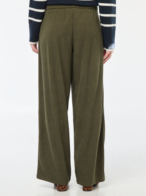 Pantaloni ampi in velluto tinta unita 'JDY' - Kiabi