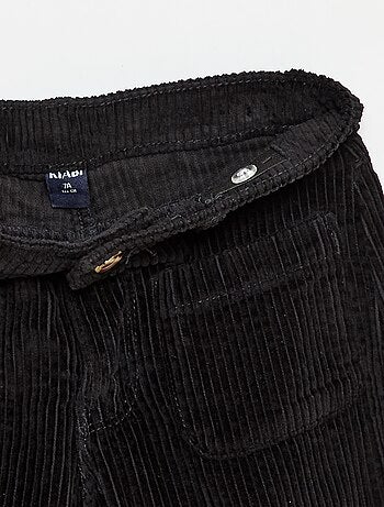 Pantaloni ampi in velluto tinta unita