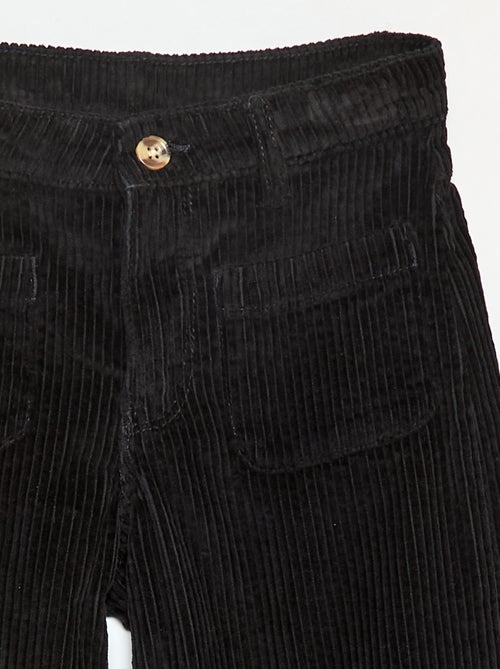 Pantaloni ampi in velluto tinta unita - Kiabi