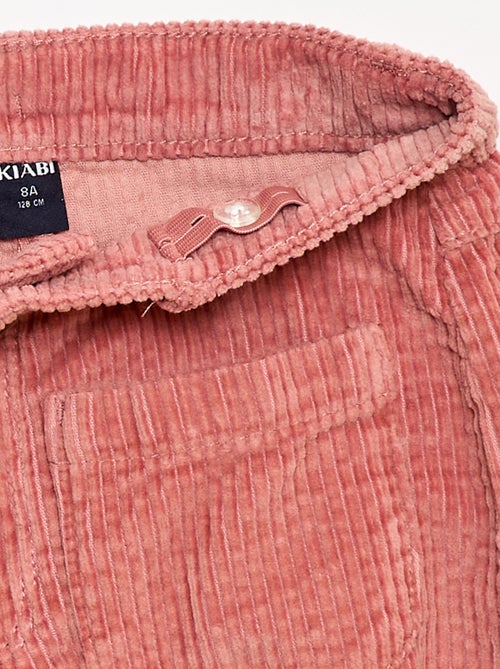 Pantaloni ampi in velluto tinta unita - Kiabi