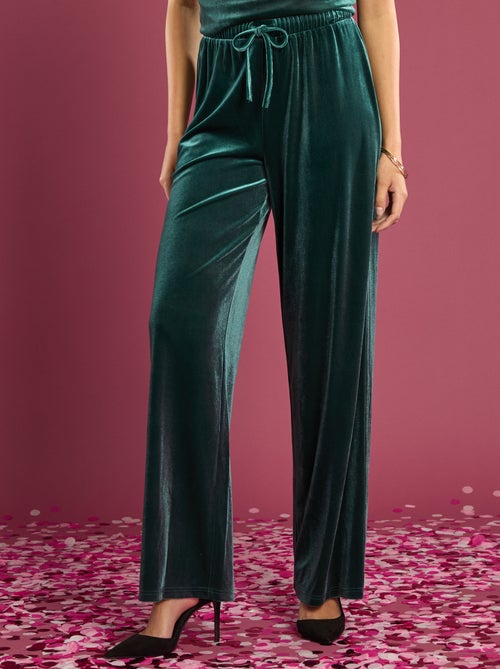 Pantaloni ampi in velluto - Kiabi