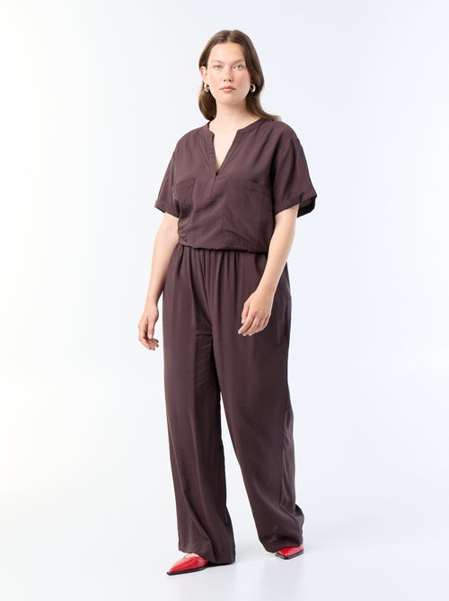 Pantaloni ampi in viscosa fluida - Kiabi Pantaloni ampi in viscosa fluida - Kiabi