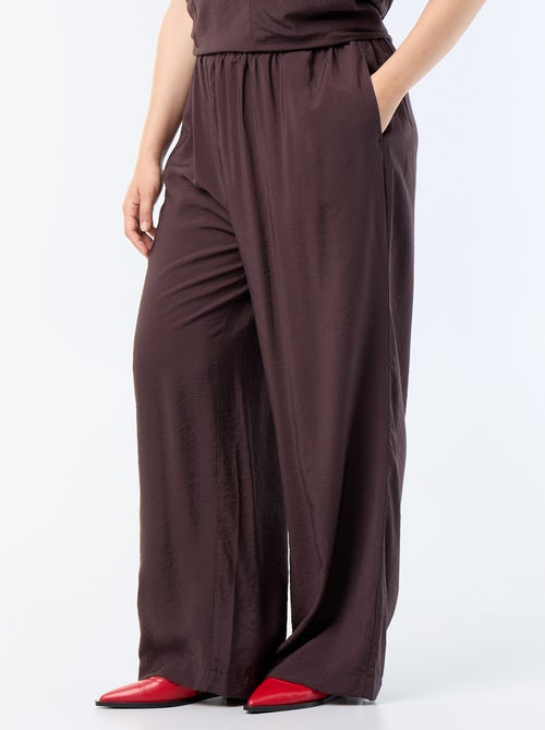Pantaloni ampi in viscosa fluida - Kiabi Pantaloni ampi in viscosa fluida - Kiabi