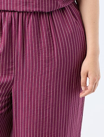 Pantaloni ampi in viscosa fluida