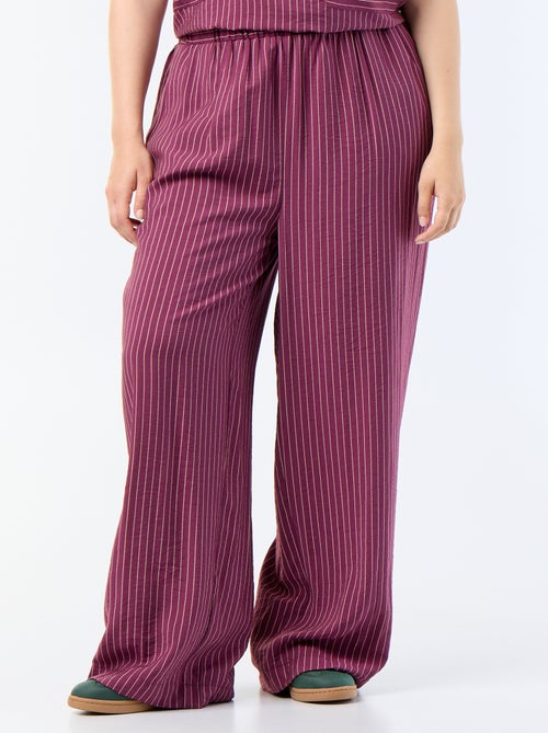 Pantaloni ampi in viscosa fluida - Kiabi Pantaloni ampi in viscosa fluida - Kiabi