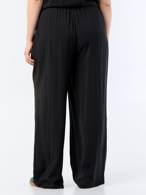 Pantaloni ampi in viscosa fluida - Kiabi