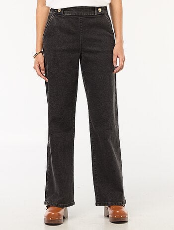 Pantaloni ampi 'JDY' con bottoni decorativi in vita