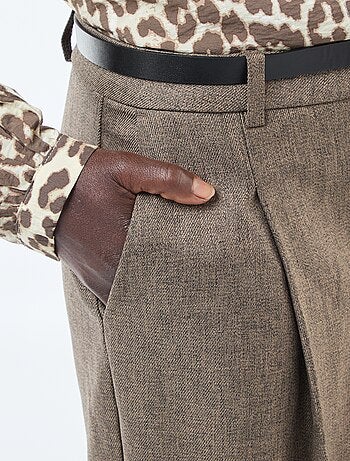 Pantaloni ampi 'JDY' in flanella con cintura