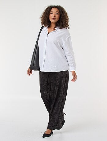 Pantaloni ampi 'Vero Moda' in maglia glitterata