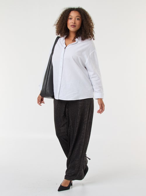 Pantaloni ampi 'Vero Moda' in maglia glitterata - Kiabi