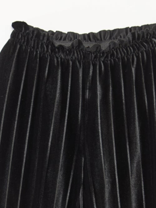 Pantaloni ampi wide leg in maglia velvet a coste - Kiabi
