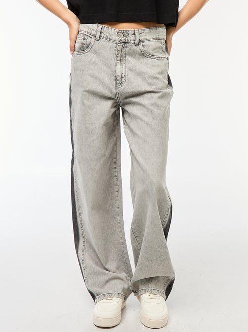 Pantaloni baggy a contrasto - - Kiabi