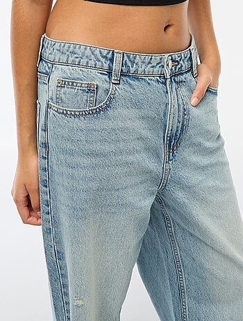 Pantaloni baggy a vita bassa con 5 tasche