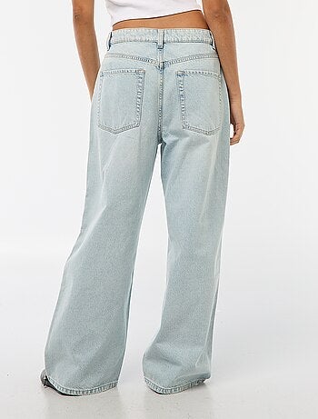 Pantaloni baggy a vita bassa con 5 tasche
