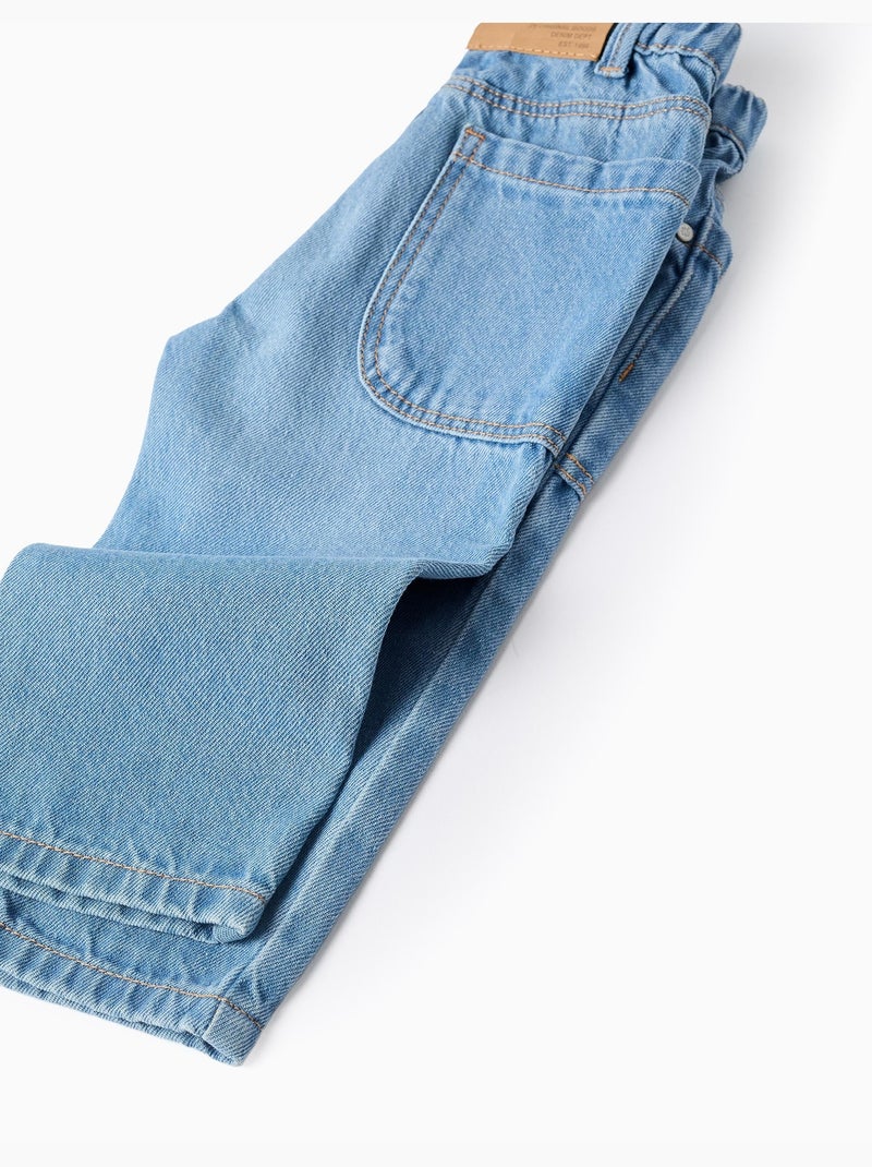 Pantaloni baggy in denim Blu chiaro - Kiabi