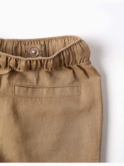 Pantaloni baggy in lino con coulisse - Kiabi