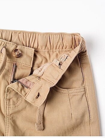 Pantaloni baggy in twill con coulisse