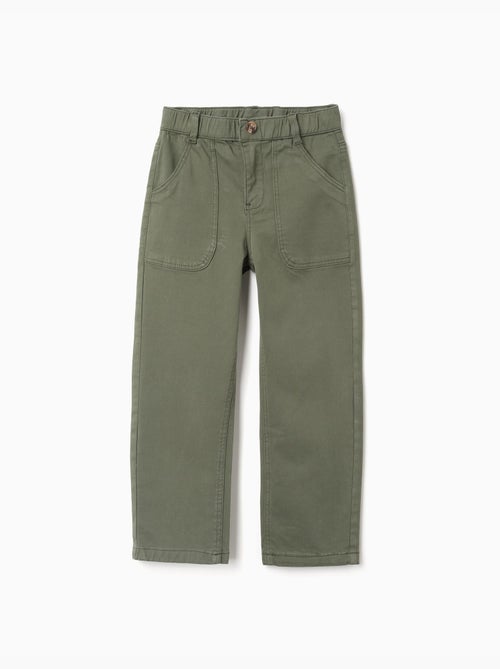 Pantaloni baggy in twill con tasche - Kiabi