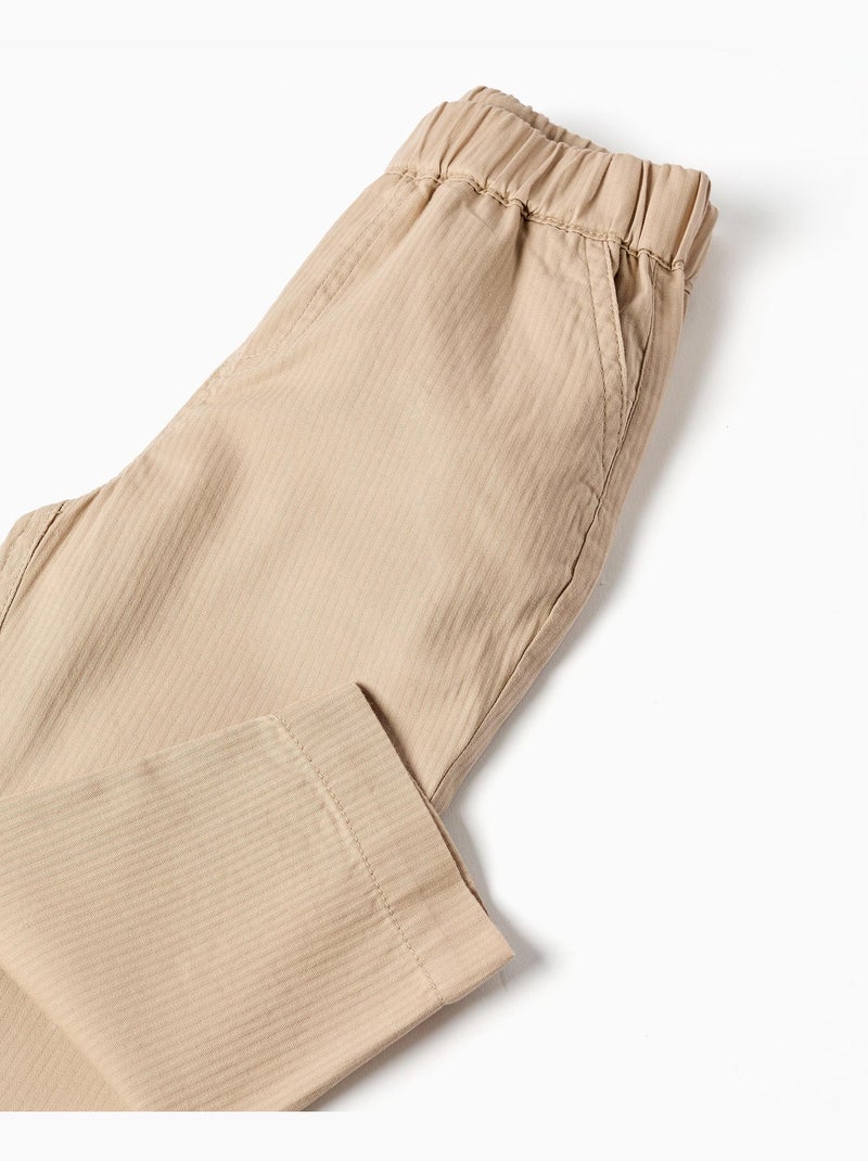 Pantaloni baggy pull-up in cotone brothers & sisters Beige - Kiabi