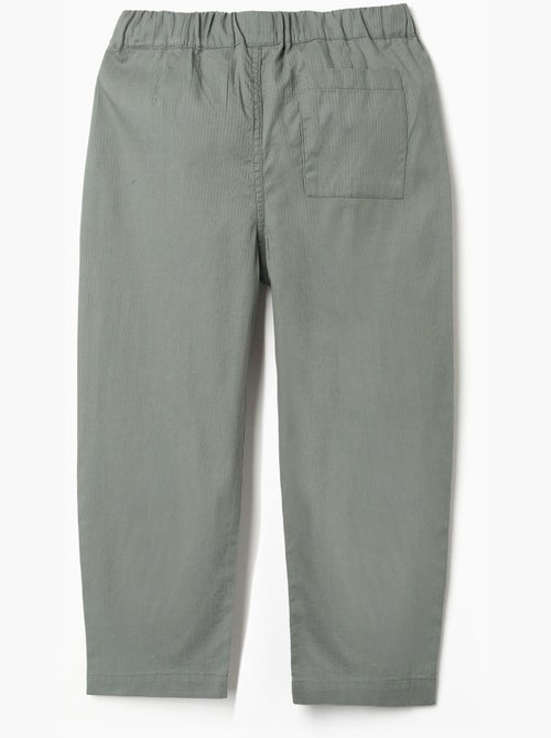 Pantaloni baggy pull-up in cotone b&s - Kiabi